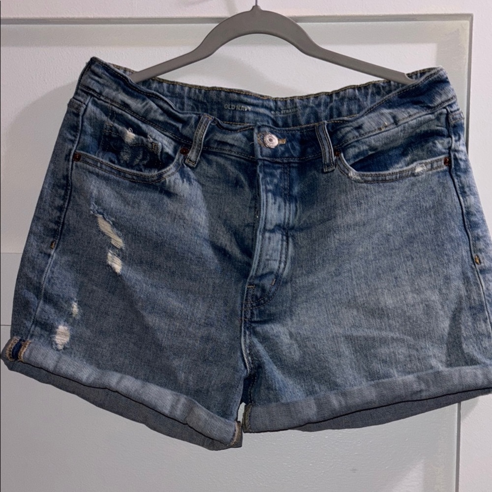 Old Navy OG straight, Distressed Blue Jean Shorts